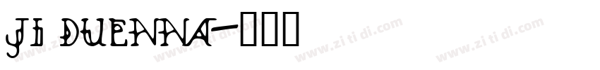 JI Duenna字体转换